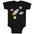 Baby Clothes Astronaut, Planets and Spaceship in Space Baby Bodysuits Cotton