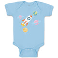 Baby Clothes Astronaut, Planets and Spaceship in Space Baby Bodysuits Cotton