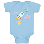 Astronaut, Planets and Spaceship in Space