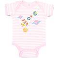 Baby Clothes Astronaut, Planets and Spaceship in Space Baby Bodysuits Cotton