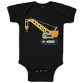 Baby Clothes Construction Toy Truck Crane Vehicle Baby Bodysuits Cotton