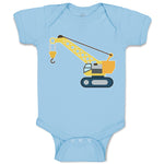 Baby Clothes Construction Toy Truck Crane Vehicle Baby Bodysuits Cotton