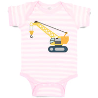 Baby Clothes Construction Toy Truck Crane Vehicle Baby Bodysuits Cotton