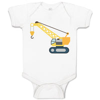 Baby Clothes Construction Toy Truck Crane Vehicle Baby Bodysuits Cotton