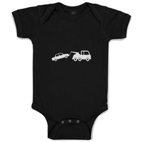 Baby Clothes Silhouette Towing Service Truck Baby Bodysuits Boy & Girl Cotton