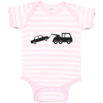Baby Clothes Silhouette Towing Service Truck Baby Bodysuits Boy & Girl Cotton