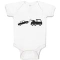 Baby Clothes Silhouette Towing Service Truck Baby Bodysuits Boy & Girl Cotton