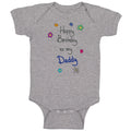 Baby Clothes Flowers Happy Birthday to Daddy Father Dad Baby Bodysuits Cotton