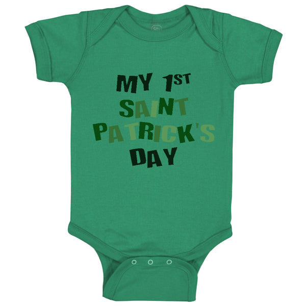 Baby Clothes Green First Saint Patrick's Day St Patrick's Day Baby Bodysuits