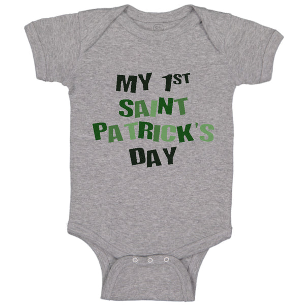 Baby Clothes Green First Saint Patrick's Day St Patrick's Day Baby Bodysuits