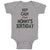 Baby Clothes Keep Calm It's Mommy's Birthday Baby Bodysuits Boy & Girl Cotton