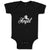 Baby Clothes Silhouette of Flying Angel with Trumpet Baby Bodysuits Cotton