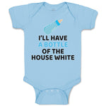 Baby Clothes I'Ll Have A Baby Bottle of The House White with Nipple Cotton