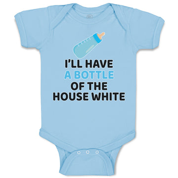 Baby Clothes I'Ll Have A Baby Bottle of The House White with Nipple Cotton