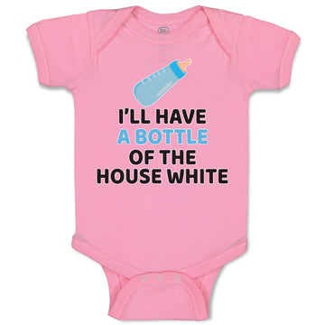 Baby Clothes I'Ll Have A Baby Bottle of The House White with Nipple Cotton
