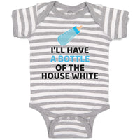 Baby Clothes I'Ll Have A Baby Bottle of The House White with Nipple Cotton