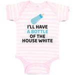 Baby Clothes I'Ll Have A Baby Bottle of The House White with Nipple Cotton