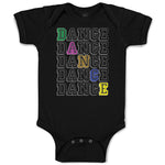 Baby Clothes Dance Typography Word Baby Bodysuits Boy & Girl Cotton