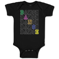 Baby Clothes Dance Typography Word Baby Bodysuits Boy & Girl Cotton