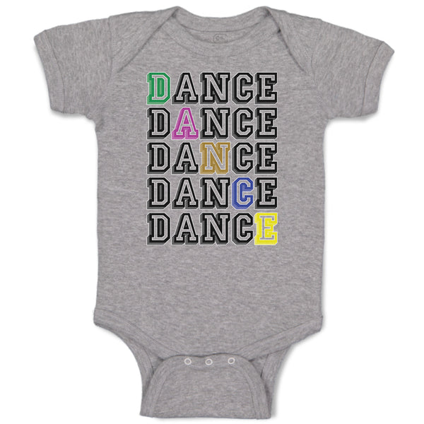 Dance Typography Word