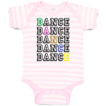 Baby Clothes Dance Typography Word Baby Bodysuits Boy & Girl Cotton