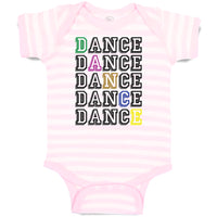 Baby Clothes Dance Typography Word Baby Bodysuits Boy & Girl Cotton