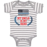 Baby Clothes My Uncle Is My Hero Flag of The United States of America Cotton