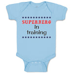 Baby Clothes Hero in Training with Stars Pattern Baby Bodysuits Cotton