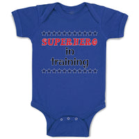 Baby Clothes Hero in Training with Stars Pattern Baby Bodysuits Cotton