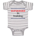 Baby Clothes Hero in Training with Stars Pattern Baby Bodysuits Cotton