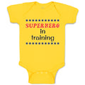 Baby Clothes Hero in Training with Stars Pattern Baby Bodysuits Cotton