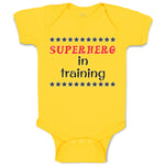 Baby Clothes Hero in Training with Stars Pattern Baby Bodysuits Cotton