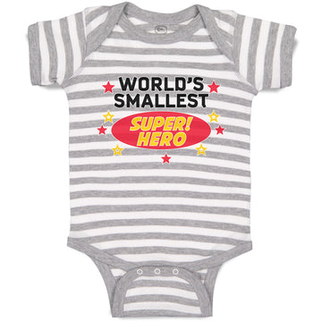 Baby Clothes World's Smallest Super! Hero and Mini Stars Baby Bodysuits Cotton