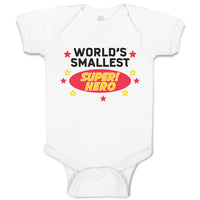 Baby Clothes World's Smallest Super! Hero and Mini Stars Baby Bodysuits Cotton