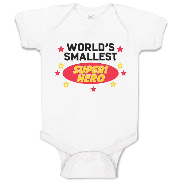 Baby Clothes World's Smallest Super! Hero and Mini Stars Baby Bodysuits Cotton