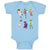 Baby Clothes Animated Super Natural Cartoon Heroes with Their Costumes Cotton