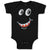 Baby Clothes Funny Cartoon Animal Face with Smile Baby Bodysuits Cotton