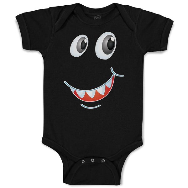Baby Clothes Funny Cartoon Animal Face with Smile Baby Bodysuits Cotton