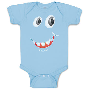Baby Clothes Funny Cartoon Animal Face with Smile Baby Bodysuits Cotton