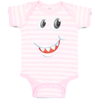 Baby Clothes Funny Cartoon Animal Face with Smile Baby Bodysuits Cotton