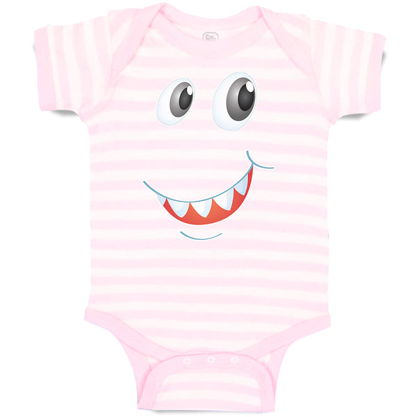Baby Clothes Funny Cartoon Animal Face with Smile Baby Bodysuits Cotton