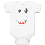 Baby Clothes Funny Cartoon Animal Face with Smile Baby Bodysuits Cotton