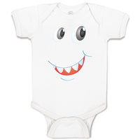Baby Clothes Funny Cartoon Animal Face with Smile Baby Bodysuits Cotton