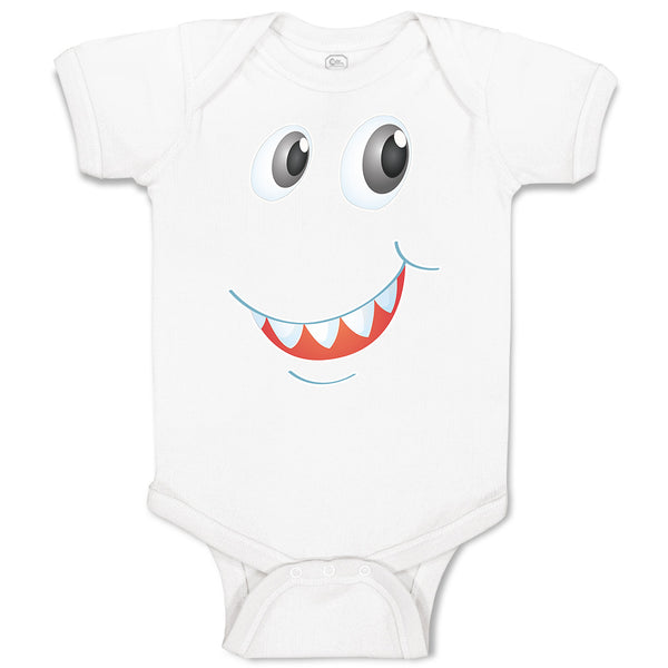 Baby Clothes Funny Cartoon Animal Face with Smile Baby Bodysuits Cotton
