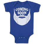 Baby Clothes Coming Soon Hair and Beard, Hipster Character Baby Bodysuits Cotton