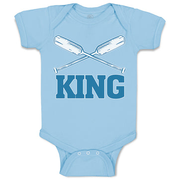 Baby Clothes King Baseball Bat Sport Baby Bodysuits Boy & Girl Cotton