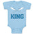 Baby Clothes King Baseball Bat Sport Baby Bodysuits Boy & Girl Cotton