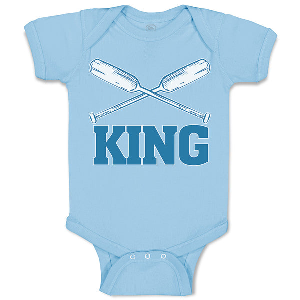 Baby Clothes King Baseball Bat Sport Baby Bodysuits Boy & Girl Cotton