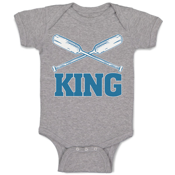 Baby Clothes King Baseball Bat Sport Baby Bodysuits Boy & Girl Cotton