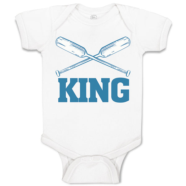 Baby Clothes King Baseball Bat Sport Baby Bodysuits Boy & Girl Cotton